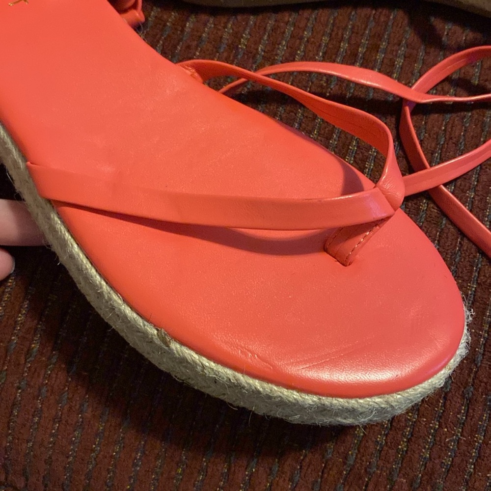 ***NWOT*** NINE WEST “MONEE 3” ESPADRILLE WEDGE SANDALS SIZE 9M - Picture 4 of 9